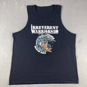 Irreverent Warriors Tank Top Mens Large Black Graphic Silkies Hike Oceanside